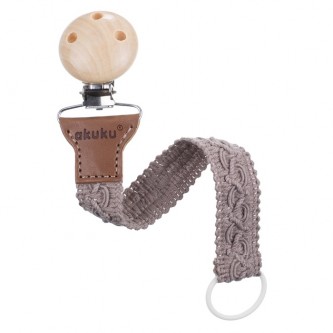 Κλιπ Πιπίλας με Ξύλινο Κούμπωμα Pacifier clip 5907644007165
